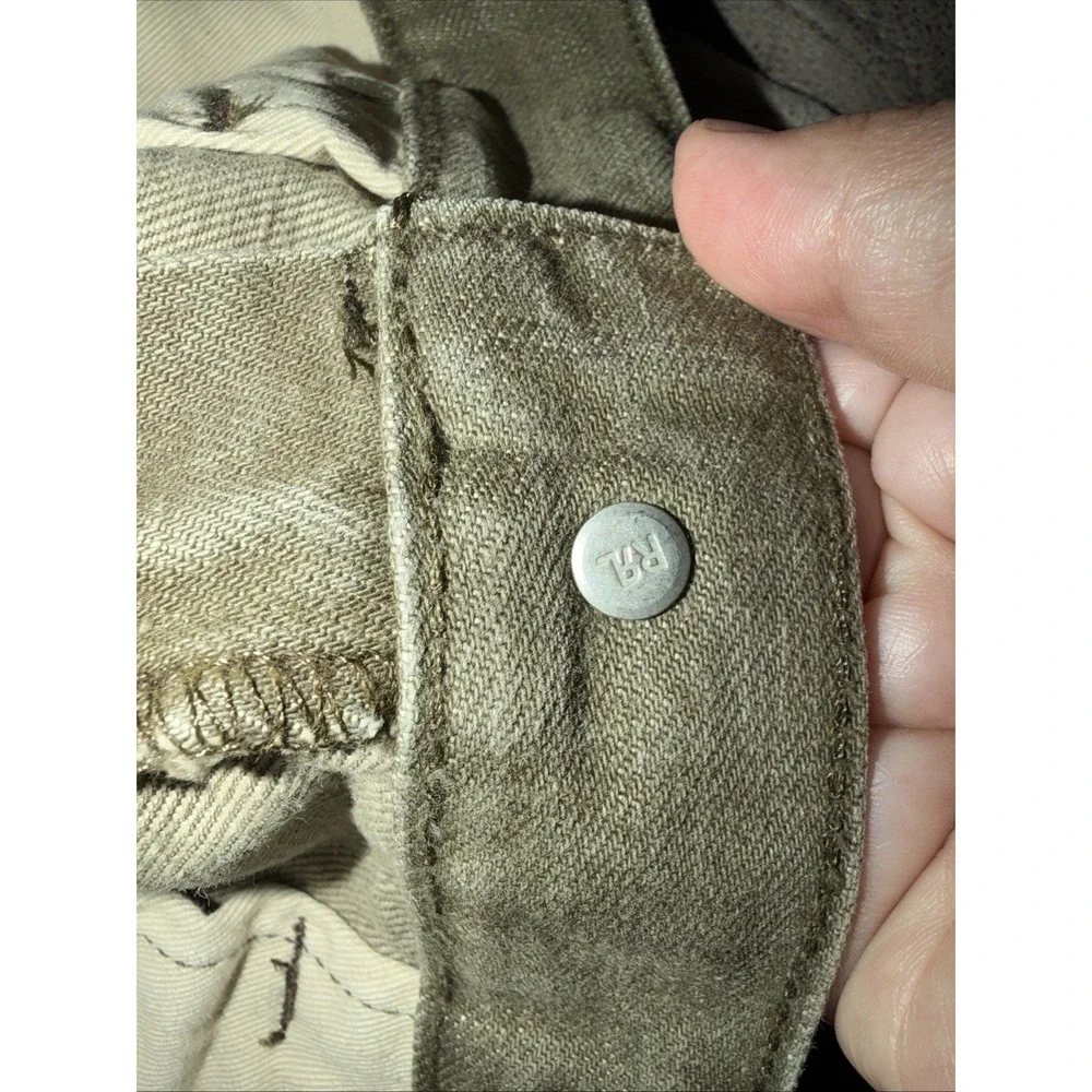 RRL Double Ralph Lauren Men's Jeans Slim Fit Olive Green Size 33 31
